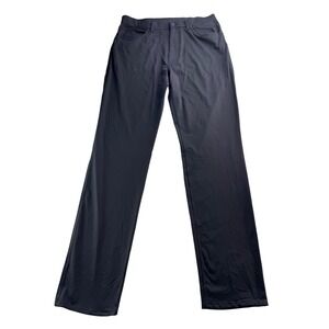 Stylus Mens‎ Black Polyester Performance Dress Pants Size 36x36 Modern Fit